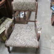 A Victorian arm chair
