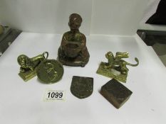 A mixed lot including Chinese figure, Lion,