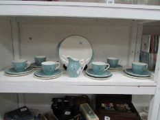 A 20 piece Royal Doulton 'Spindrift' tea set (1 cup a/f)