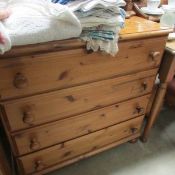 A pine 4 drawer chest