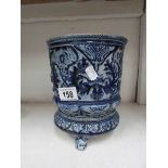 A 19th century German stone ware jardiniere on stand
