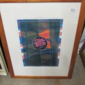 A signed contemporary abstract lithograph entitled 'Requiscience 26' by Anita Ford (B.