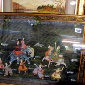 A framed and glazed Oriental scene