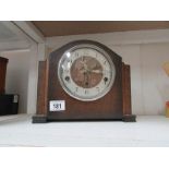 A deco mantel clock