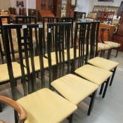 A set of 4 Macintosh style dining chairs