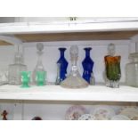 A mixed lot of glassware