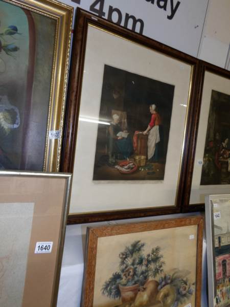 A pair of framed and glazed coloured engravings signed Arthur Hoggs? - Image 8 of 9