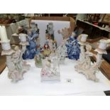 A quantity of Victorian figures,