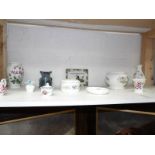 A mixed lot of china and porcelain including Portmerion, Royal Crown Derby,