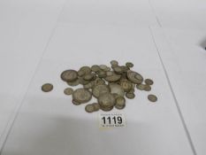 Approximately 240 grammes of pre 1920 silver coins including Victorian