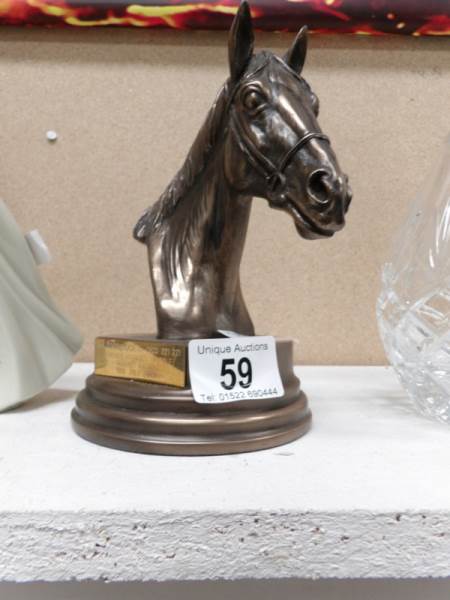 A horse head trophy for Market Rasen racecourse 2009 - Image 3 of 3