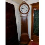 A DVD cabinet in the form of a Grandfather clock