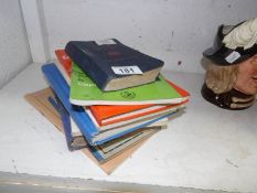 A quantity of books including the Seaman's handbook and other sea related books