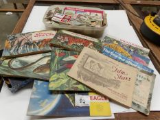 A large quantity of cigarette and tea cards including albums