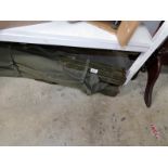 A 1950's military folding bed