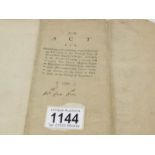 A signed George III Fens law