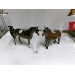 2 Beswick horses