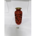 A Cinnabar vase