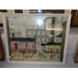 A framed and glazed Lowry style picture