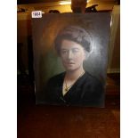 An oil on canvas portrait signed on back W G Parker, artist, 288, High Holborn,