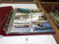 An album of postcards