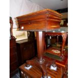 A Regency mahogany work table