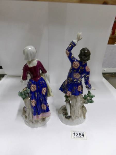 A pair of Chelsea figures with gold anchor mark, - Image 10 of 18