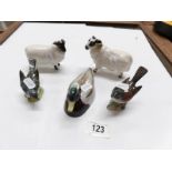 A Beswick ram, A Beswick sheep a/f,