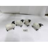 4 Beswick sheep