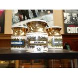 3 ceramic storage jars