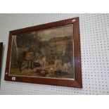 An oak framed farm yard scene