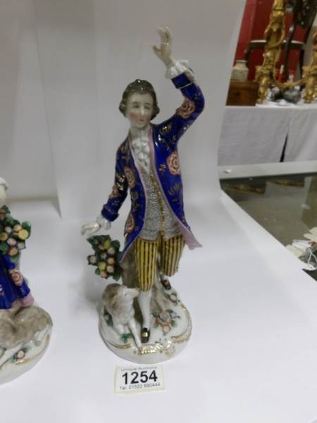 A pair of Chelsea figures with gold anchor mark, - Image 7 of 18