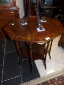 An inlaid occasional table