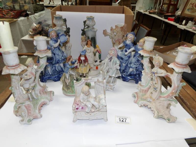 A quantity of Victorian figures, - Image 3 of 3