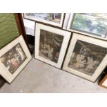 3 framed and glazed Victorian prints