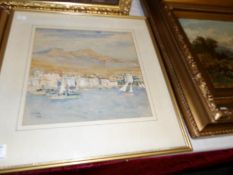 A watercolour of Salonica by H A Macfarlane, signed H.A.