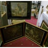 3 framed and glazed horse related prints