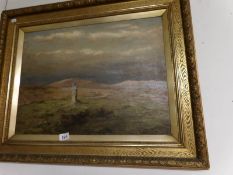A Victorian oil painting, image 58 x 44cm,