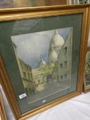 A framed and glazed watercolour signed G Sergeant, image 43 x 32cm,