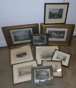 A box of 19th century engravings
