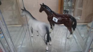 2 Beswick horses