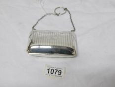 A silver purse, Birmingham 1916/17,