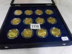 A set of 24 Marshall Islands $10 coins,