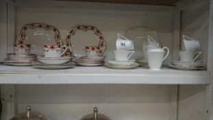 An Edwardian part tea set and one other