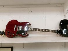 A 'Vintage' SG style electric guitar, good action, neck straight,