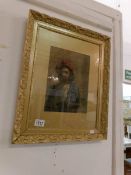 A signed 19th century watercolour portrait of a man by listed artist John Frederick Tayler
