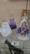 4 Royal Doulton figurines, Dinky Doo, Marie,