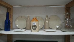 A mixed lot of stoneware bottles,