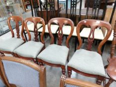 A set of 4 mahogany chairs