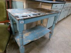 A painted pine washstand